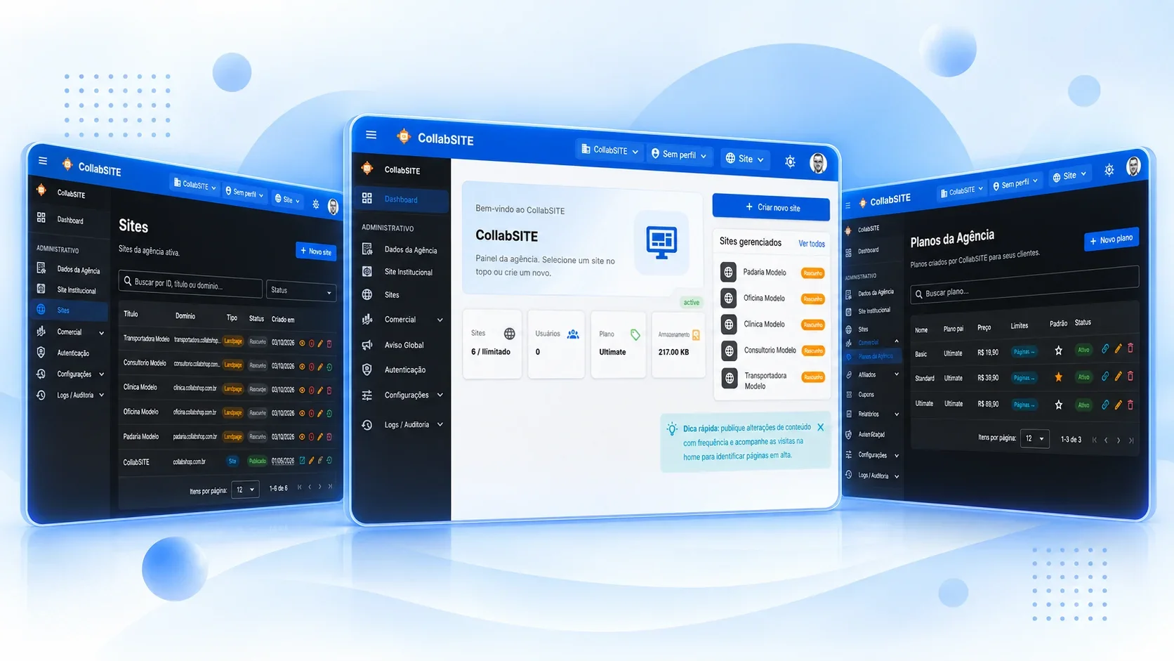 Multi-site para agências